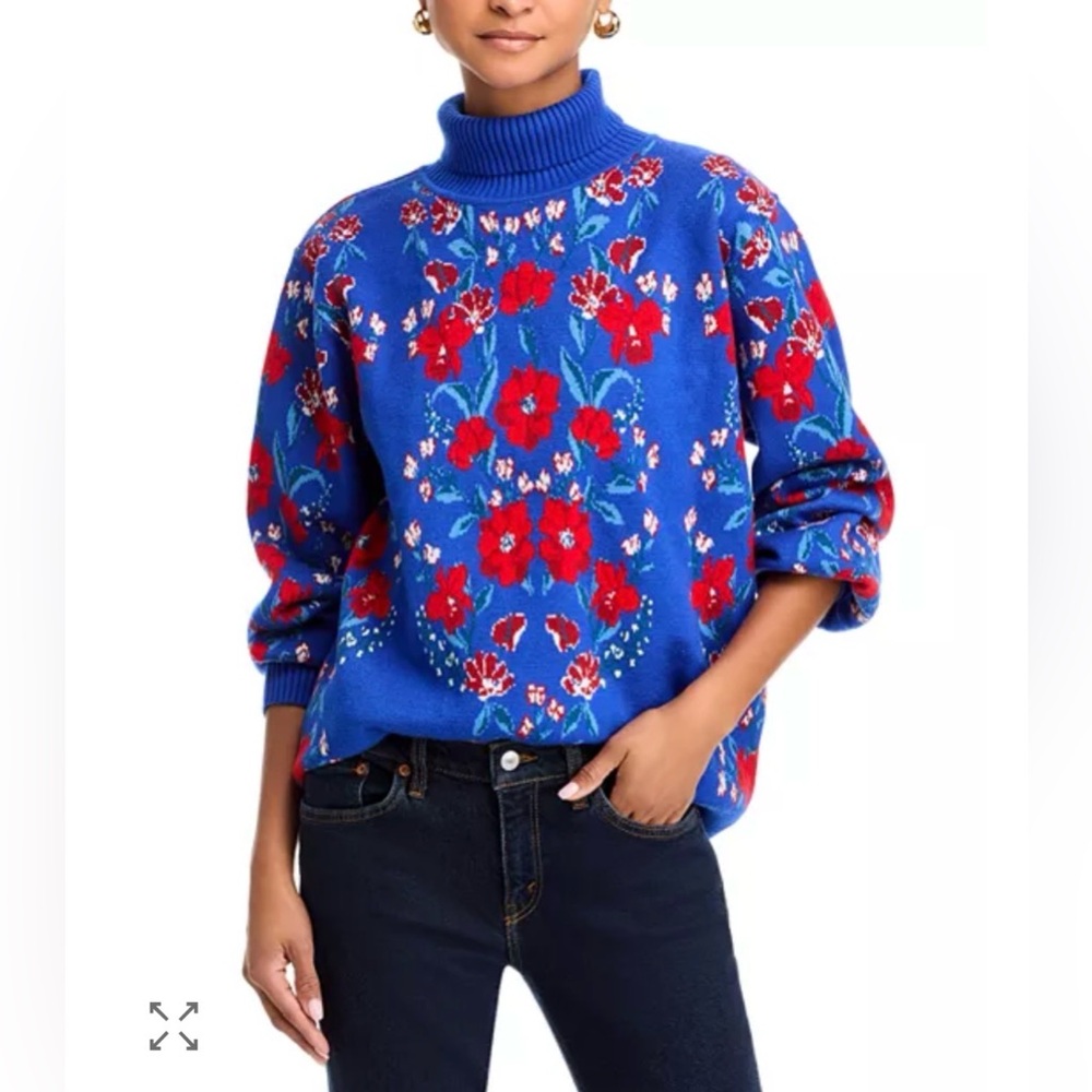 FARM Rio Butterflower Knit Sweater Size M
